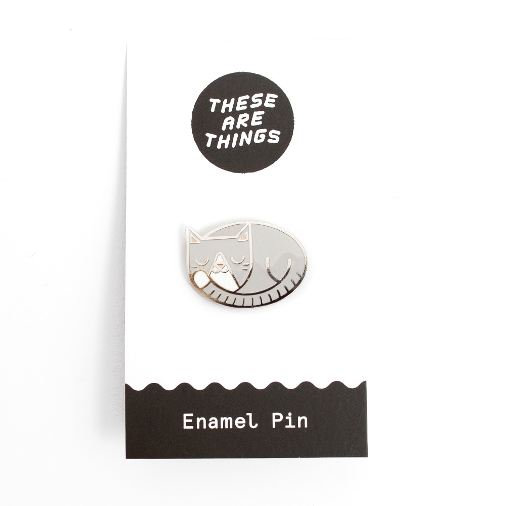 These Are Things, Enamel Pin, Cat Nap